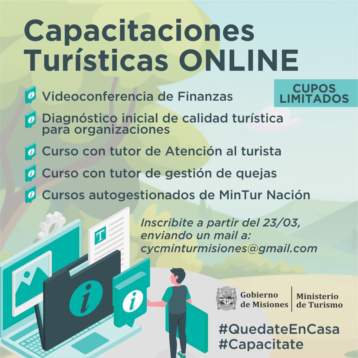 Capacitaciones turísticas online